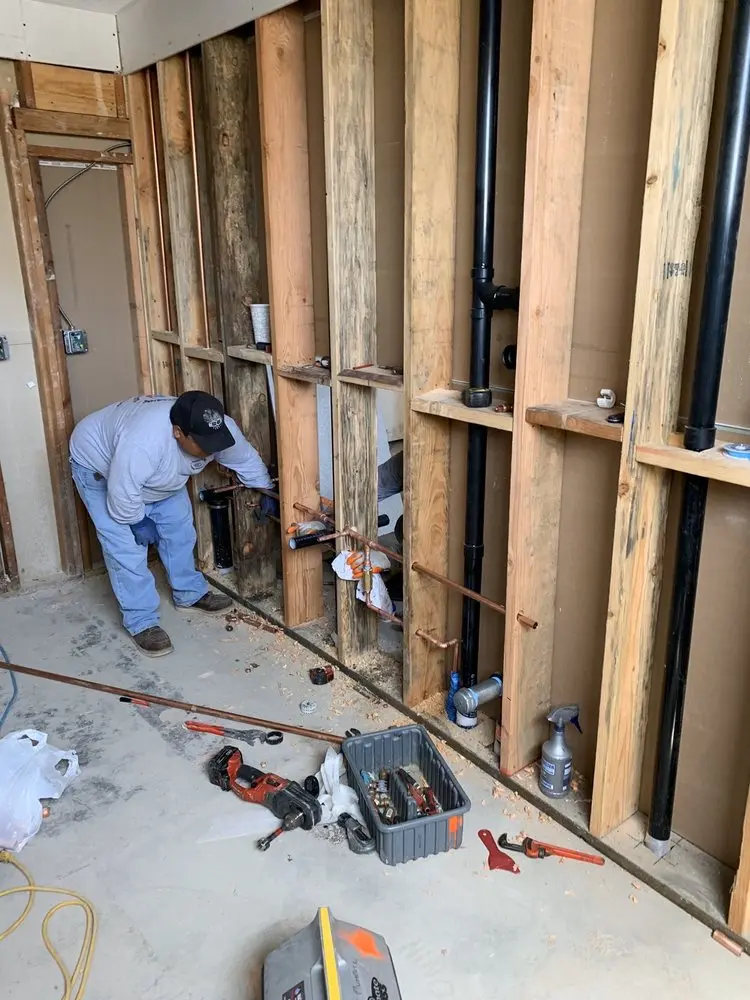 Commercial rough-in plumbing for Water Heater Replacement in Carroll View